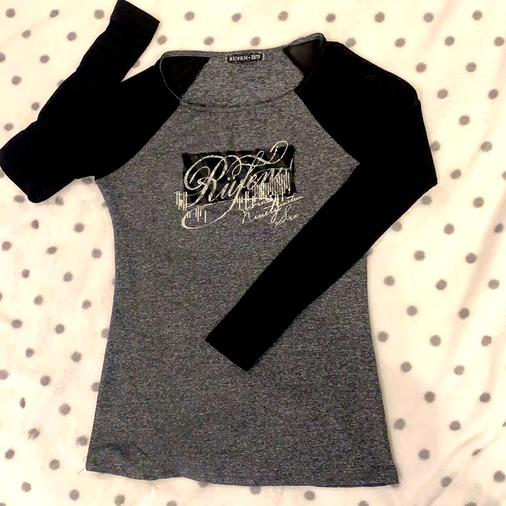 Rufen Gorgeous Sheer Sleeve Top Small
